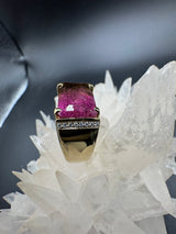 Beeindruckender Ring in 14 Karat Gelbgold mit Bicolor-Turmalin & Brillanten