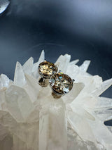 Riesige Brillantstecker in 18 Karat Weißgold mit fancy Brillanten