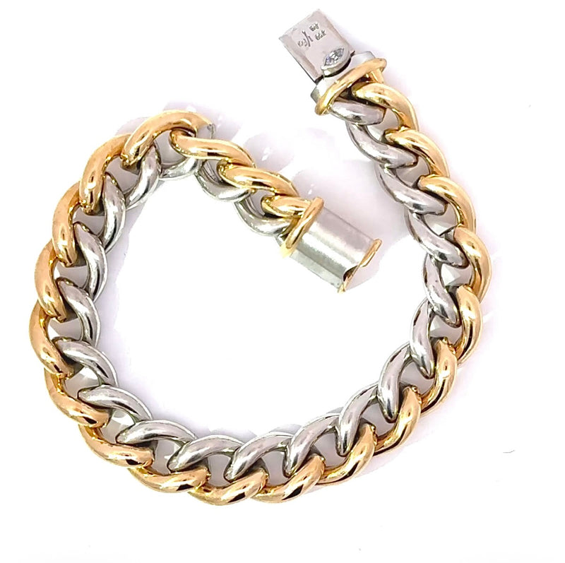 Original IsabellaFa Armband in 18 Karat Gelbgold und 950er Platin mit Diamant