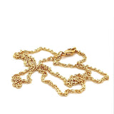 Zeitlose & robuste Ankerkette in 45/42cm in 14 Karat Gelbgold