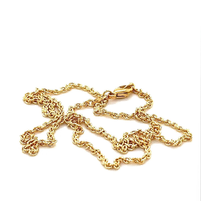 Zeitlose & robuste Ankerkette in 45/42cm in 14 Karat Gelbgold