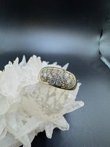 Wirkungsvoller Bandring in 14 Karat Gelbgold mit 1,00 Karat Brillanten
