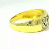 Wirkungsvoller Bandring in 14 Karat Gelbgold mit 1,00 Karat Brillanten