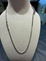 Elegantes Collier in 14 Karat Weißgold mit feinen Tansaniten & Brillanten