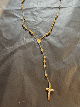 Zeitloser Rosenkranz in 14 Karat (585) Gelbgold mit Madonna & Jesus