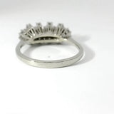 Leuchtender Ring in 18 Karat Weißgold mit Brillanten & Achtkant-Diamanten