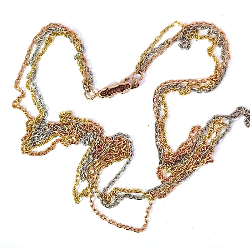 Cartier Halskette in 18 Karat Gelb-,Weiß-& Roségold