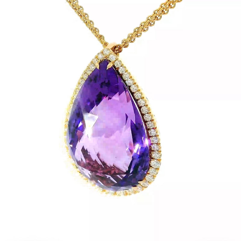 Exquisites Crivelli-Schmuckstück aus 18 Karat Roségold mit Amethyst