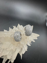 Eindrucksvolle Kreolen in 18 Karat Weißgold – Pavé mit Brillanten