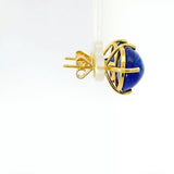 Beeindruckende Ohrringe in 18 Karat Gelbgold mit feinen Tansaniten & Brillanten