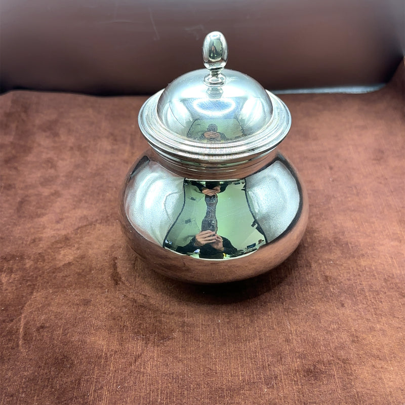 Elegant Italian silver service from the 1940s in 800 silver with elegant wooden handles