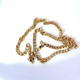 Massive & kantige Panzerkette in 18 Karat (750) Gelbgold mit Karabiner