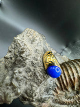 Original Cantelli Blue Moon Ring in 18 Karat Gelbgold mit feinem Lapis Lazuli