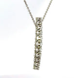 Zeitloses Collier in 14 Karat Weißgold mit feinen Brillanten