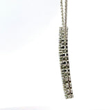 Zeitloses Collier in 14 Karat Weißgold mit feinen Brillanten