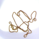 Elegante Venezianerkette in 18 Karat (750) warmem Gelbgold mit Federring