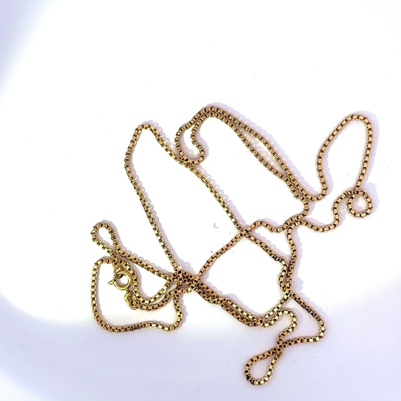 Elegante Venezianerkette in 18 Karat (750) warmem Gelbgold mit Federring