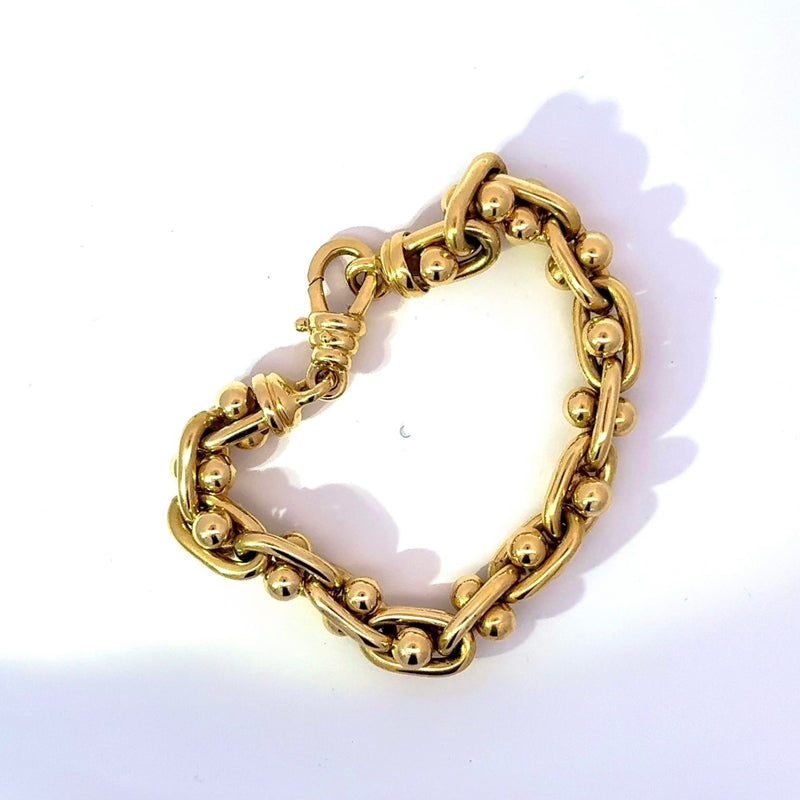 Ausgefallenes Armband in 18 Karat (750) strahlendem Gelbgold