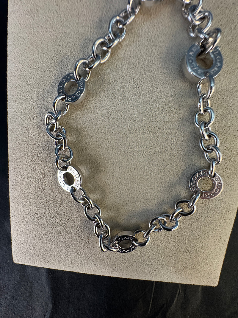 Original Bulgari Armband in 18 Karat Weißgold – italienische Luxus-Handarbeit