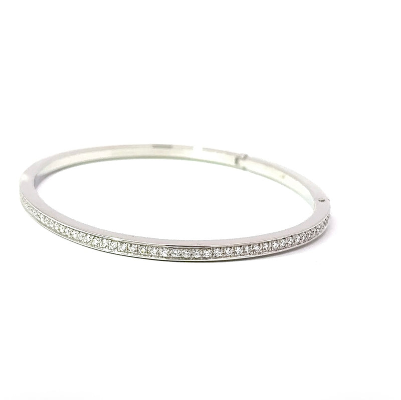 Edler Armreif in 950er Platin mit 1,45 Karat hochfeinen Brillanten