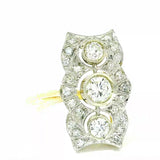 Ausgefallener Ring in 18 Karat (750) Gold mit feinen Brillanten