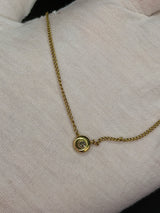 Zeitloses Collier in 18 Karat (750) Gelbgold mit Brillant von Christ