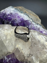 Edler Ring in 18 Karat Weißgold mit feinen Brillanten - Massive Handarbeit