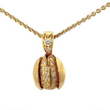Edler Anhänger in 18 Karat Gelbgold mit Brillanten & Opal – von Goldbaur