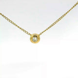 Zeitloses Collier in 18 Karat (750) Gelbgold mit Brillant von Christ