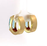 Elegante Ohrringe in 14 Karat Gelbgold mit leuchtenden Topasen