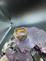 Eleganter Ring in 18 Karat Gelbgold mit Saphiren & Brillanten