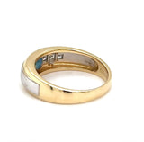 Edler Bicolor Ring in 18 Karat Gold mit feinen Saphir & Brillanten - Handarbeit
