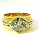 Beeindruckender Vintage-Ring in 14 Karat Gold mit riesigem Fancy-Diamanten