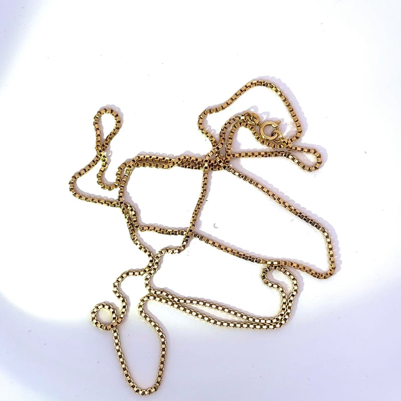 Elegante Venezianerkette in 18 Karat (750) warmem Gelbgold mit Federring