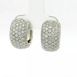 Eindrucksvolle Kreolen in 18 Karat Weißgold – Pavé mit Brillanten