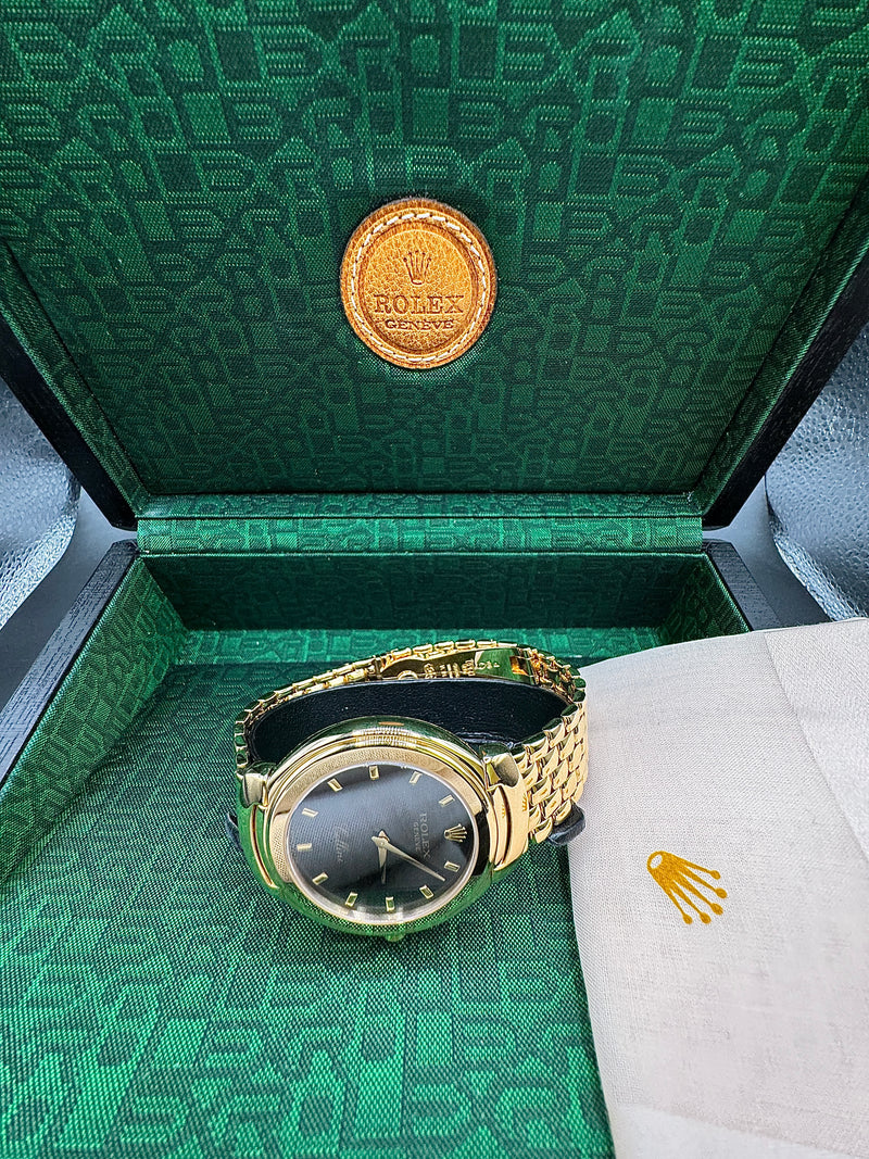 Massive Rolex Cellini Herrenuhr in 18 Karat (750) Gelbgold - Vollgold