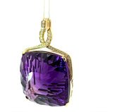 Riesiger Amethyst Anhänger in 14 Karat Gelbgold mit feinen Brillanten