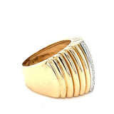 Einmaliger Vintage Ring in 18 Karat Gelbgold mit feinen Brillanten