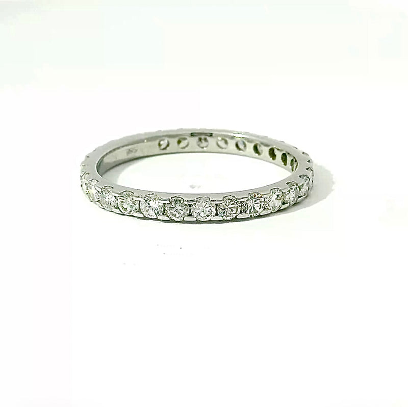 Moderner Memory Ring in 14 Karat Weißgold mit Brillanten