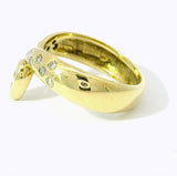 Eleganter Ring in 14 Karat Gelbgold mit feinen Brillanten