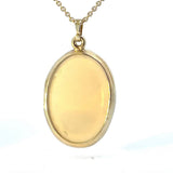 Eleganter Anhänger in 14 Karat Gelbgold mit Opal