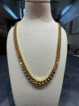 Massive Panzerkette in 18 Karat Gelbgold – hochwertige deutsche Arbeit