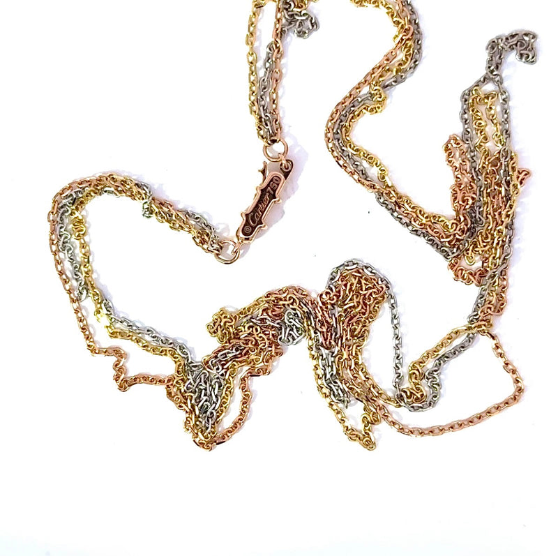 Cartier Halskette in 18 Karat Gelb-,Weiß-& Roségold