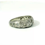 Edler Sternenhimmel-Ring in 14 Karat Weißgold mit Brillanten