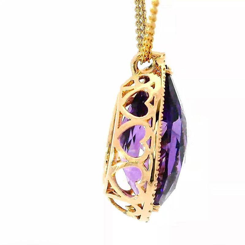 Exquisites Crivelli-Schmuckstück aus 18 Karat Roségold mit Amethyst