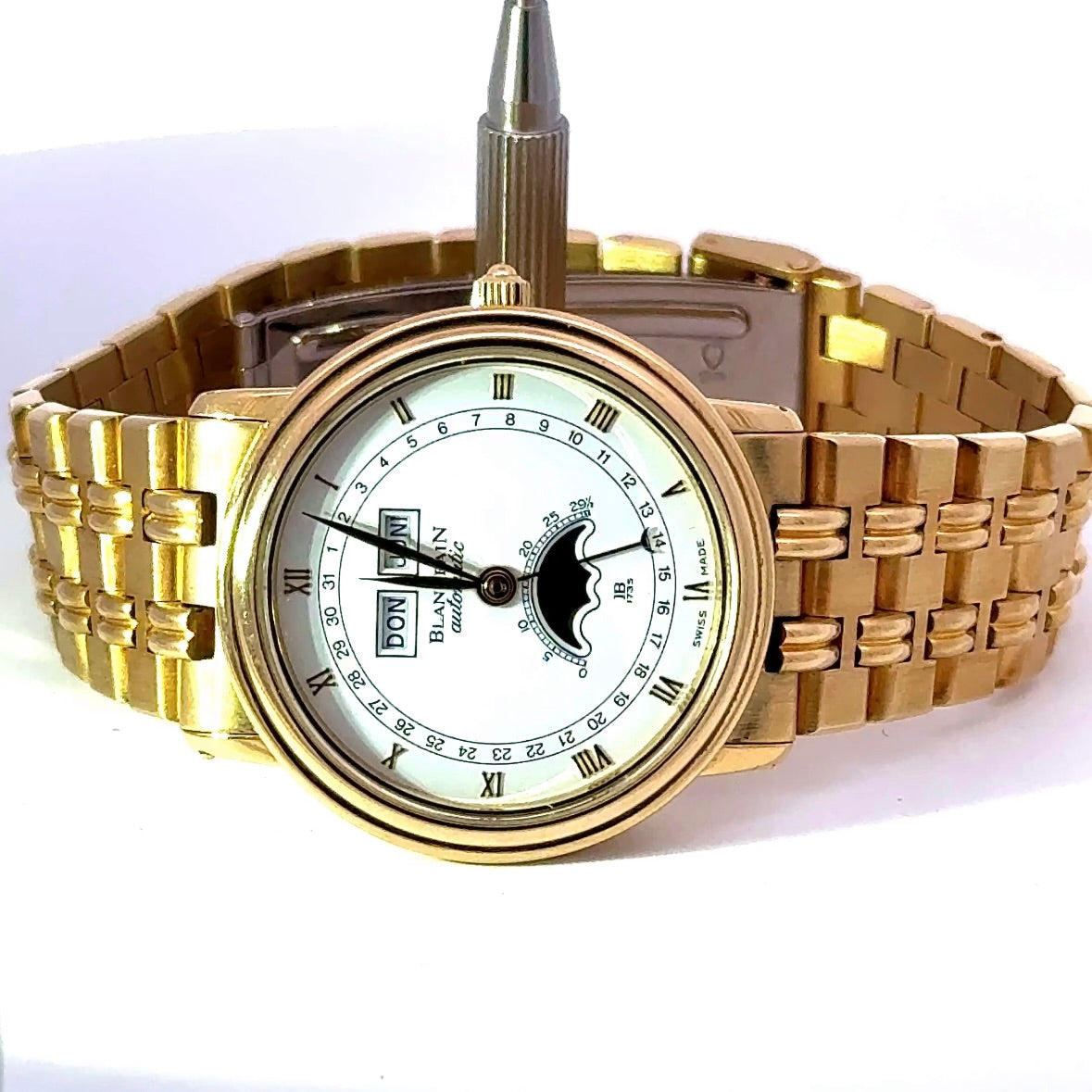 Blancpain Villeret Ref. 6595 in 18 Karat Gelbgold mit Mondphase
