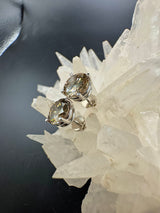 Riesige Brillantstecker in 18 Karat Weißgold mit fancy Brillanten