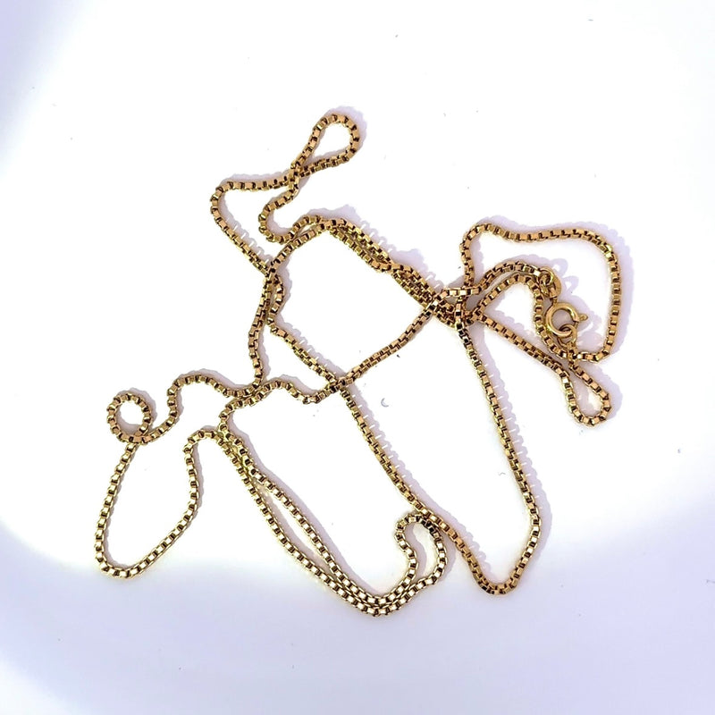 Elegante Venezianerkette in 18 Karat (750) warmem Gelbgold mit Federring