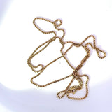 Elegante Venezianerkette in 18 Karat (750) warmem Gelbgold mit Federring