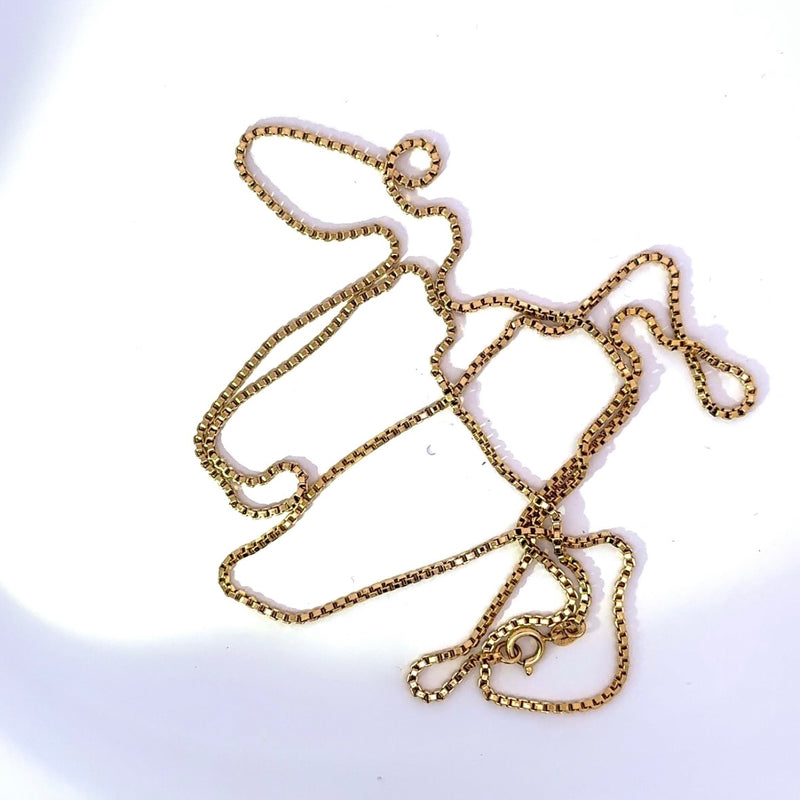 Elegante Venezianerkette in 18 Karat (750) warmem Gelbgold mit Federring